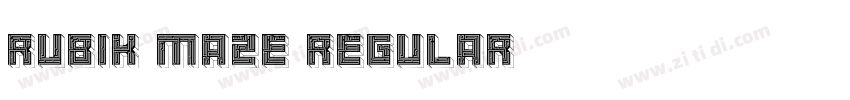 Rubik Maze Regular字体转换